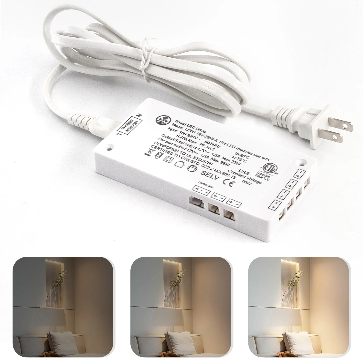 100-240V DC12V LED Power Supply Super Slim Smart LED Driver Transformer Adaptor