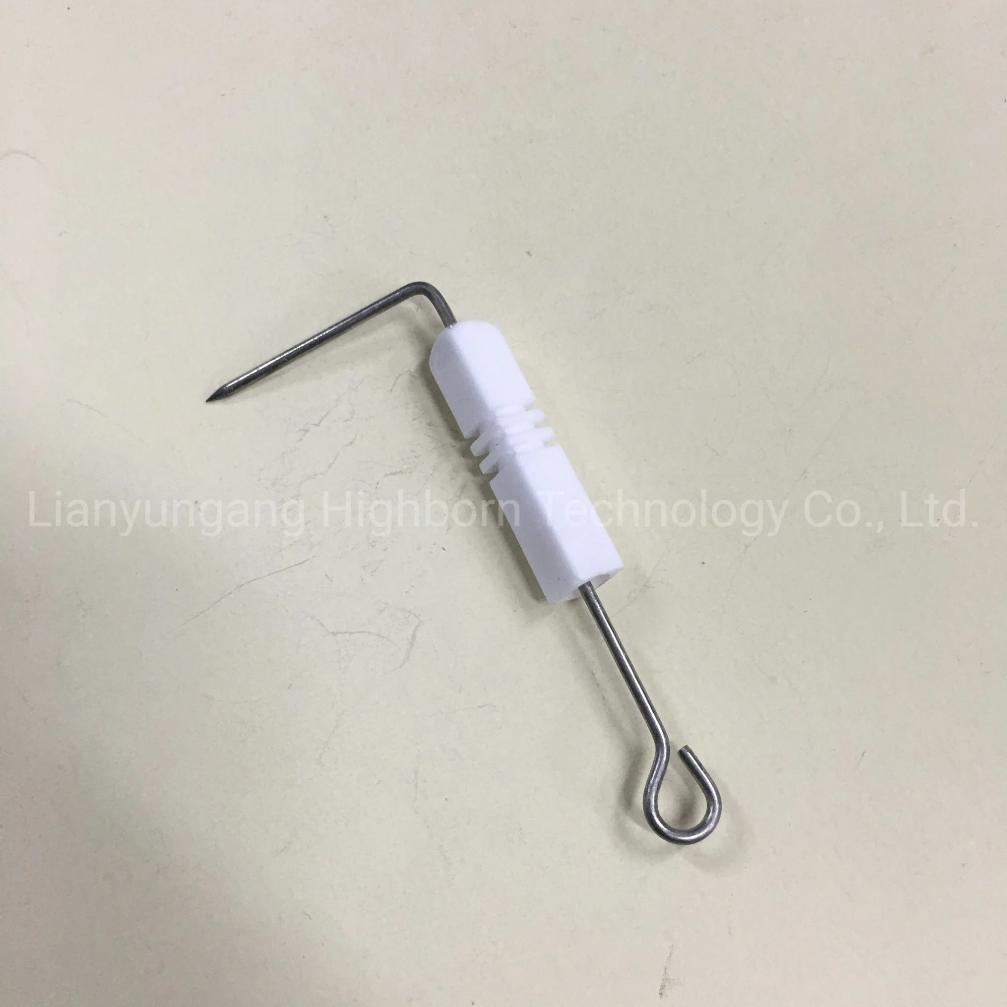 Customized Electrical Insulation Glazed 95% Alumina Al2O3 Ceramic Ignition Pin for Gas Cooker