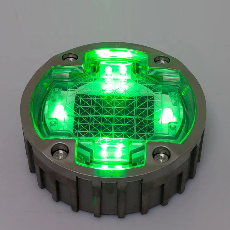 Embedded Type Round Solar LED Lighting Aluminium Road Stud