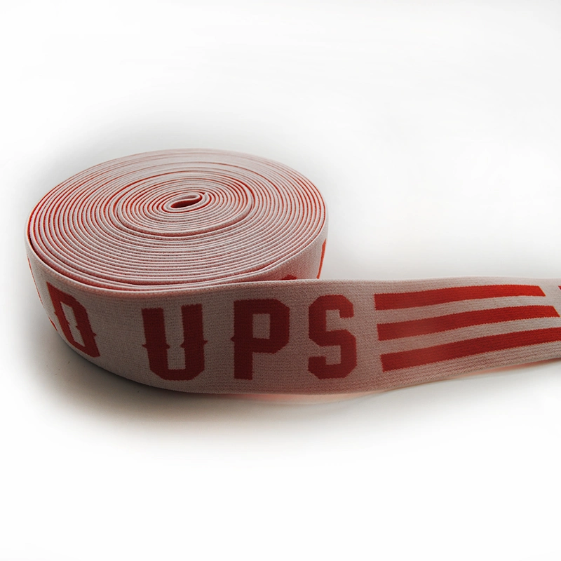 Range of Quality Customized Elasitc Tape Band with Same Logo (Red)