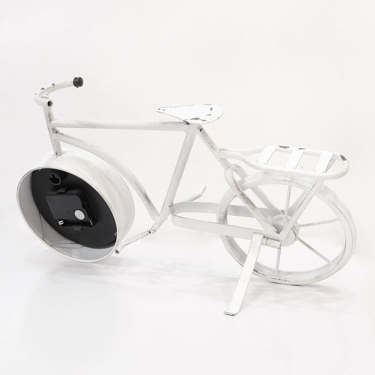 Small Metal Desk Table Clock Bike Design Clock