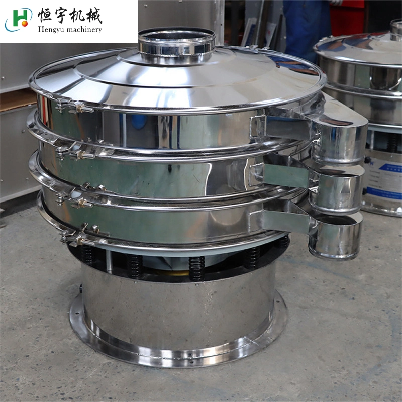 Diced and Crushed Nuts or Caramel and Nut Flour Sieving Machine Rotary Vibrating Screen