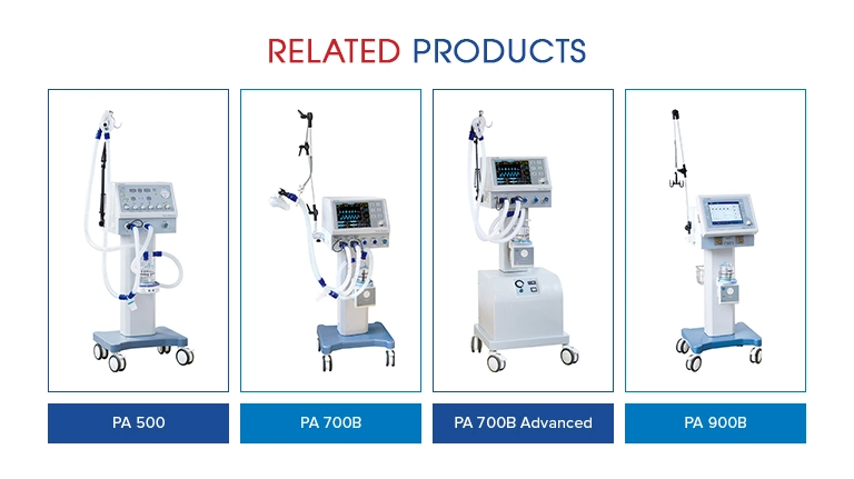 Ventilador respiratorio de hospital PA-900b Ventilador estándar