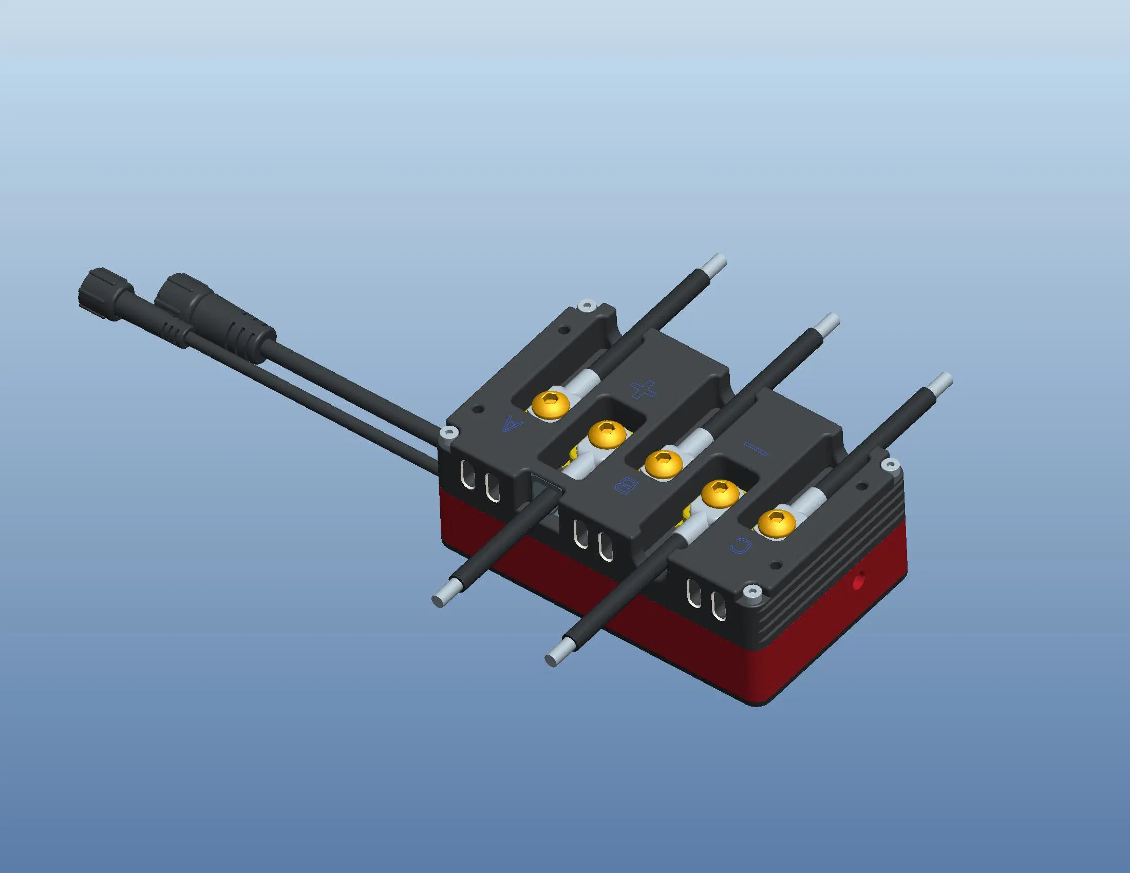 Controlador de velocidad de onda cuadrada resistente al agua Hobiba 200A 60V para sin escobillas Motor de CC