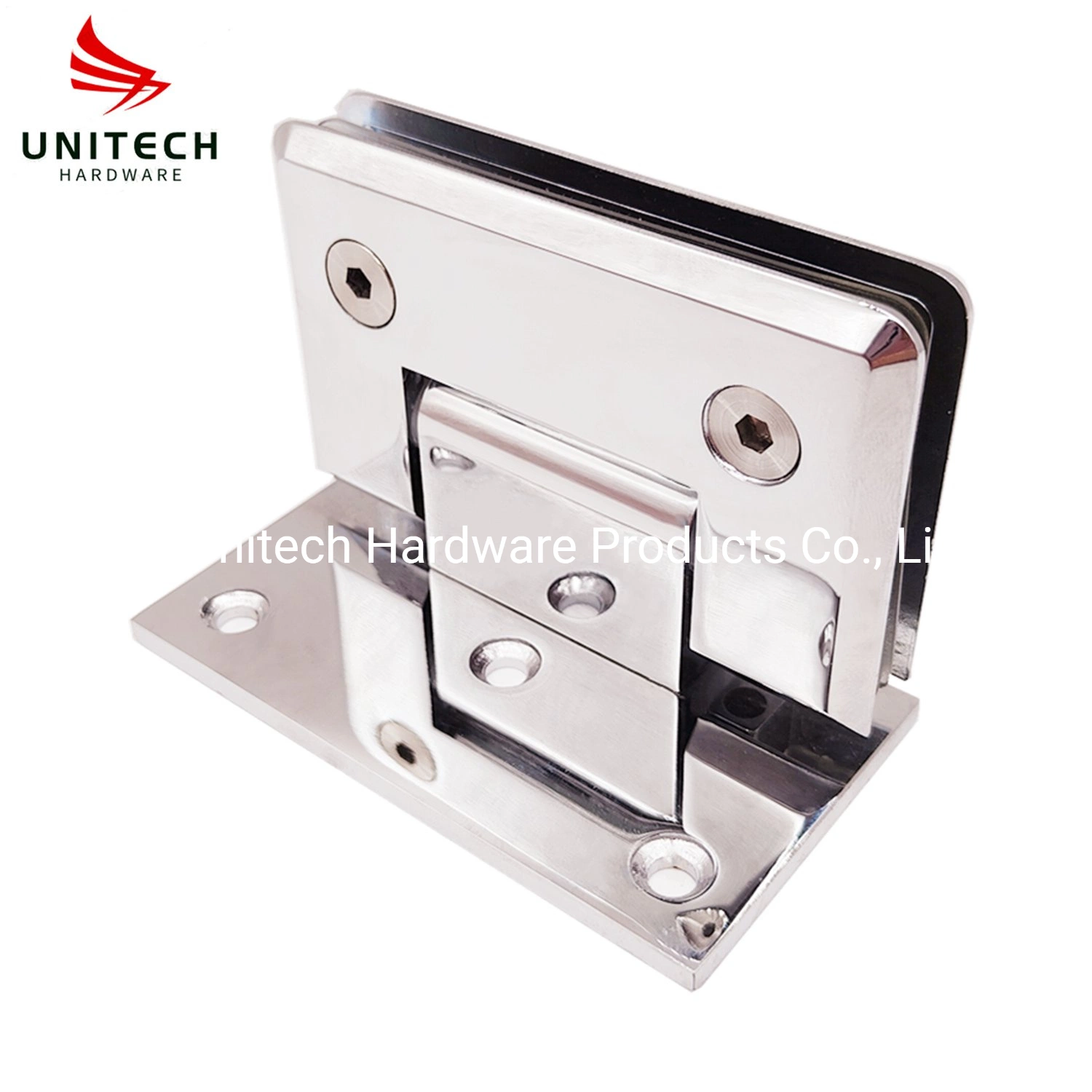 SS304 off-Set 90 Degree Cabinet Glass Door Shower Hinge Fitting