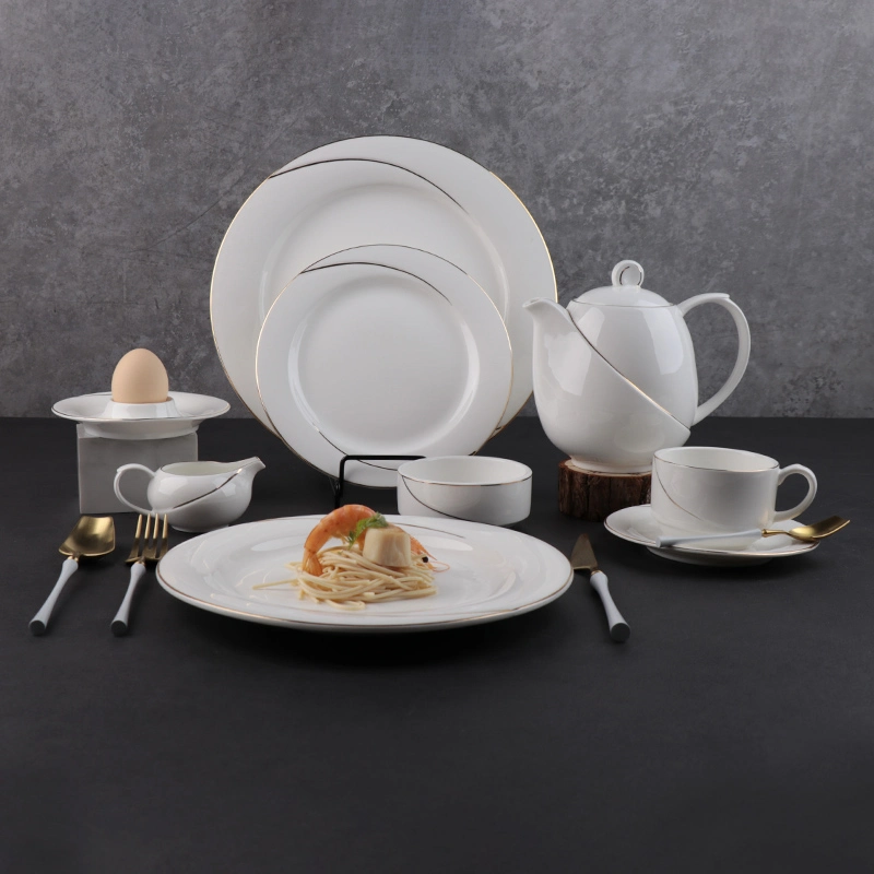 Juego de placas de cerámica de la Ronda Hotel Plato porcelana Set -exclusivo diseño clásico y elegante