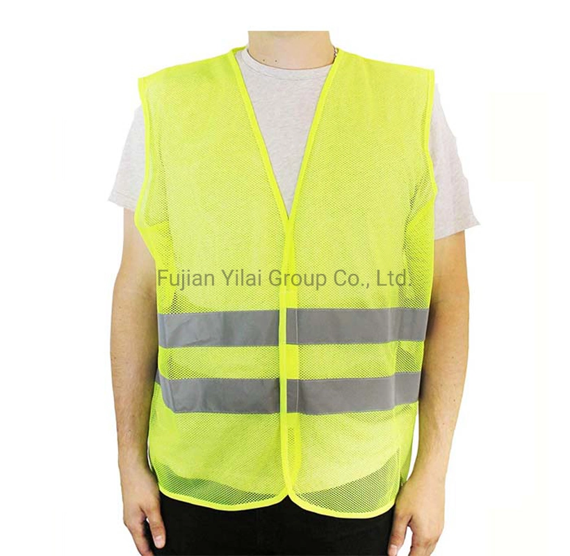 High Visibility Black Safety Vest with Zipper Logo Customized Work Wear Black Safety Vest Reflective