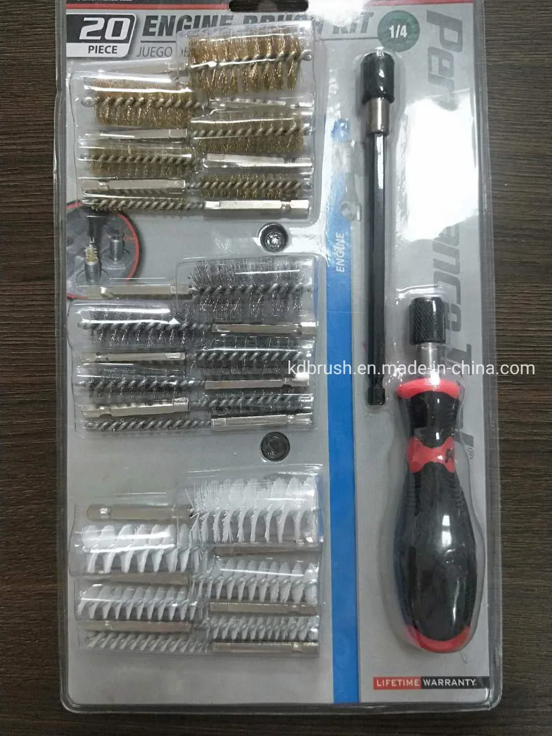 Engine Brush Kit Wire Brush Brass Brush Nylon Brush