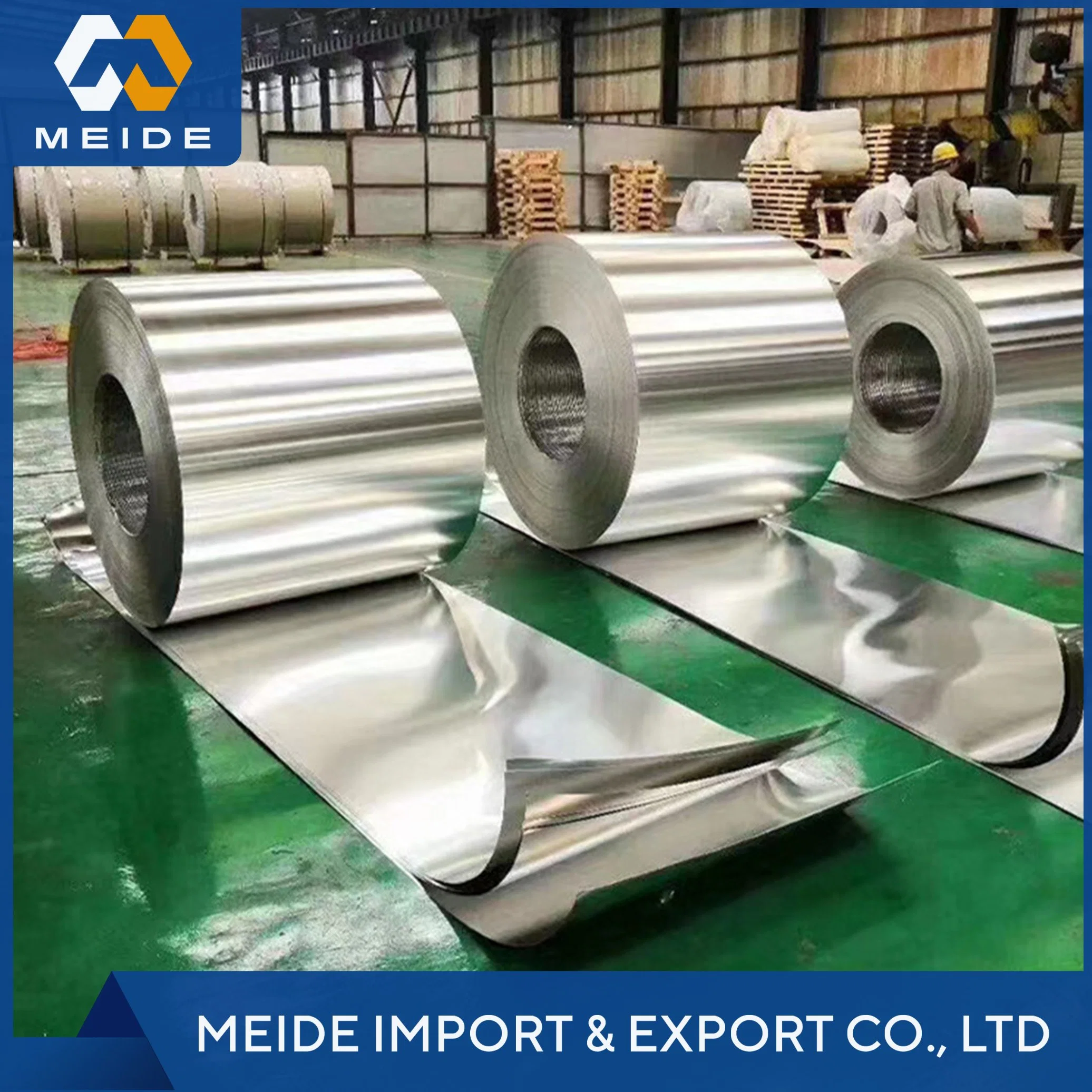 Factory Environmentally Friendly Aluminum Foil Alcu6BIPB Alcu4simgmn Alcu4mgsi Alcu4mg1 Alcu2mg1.5ni Almn1cu Aw-Almn1mg0.5 Aluminum Foil for Food Packaging