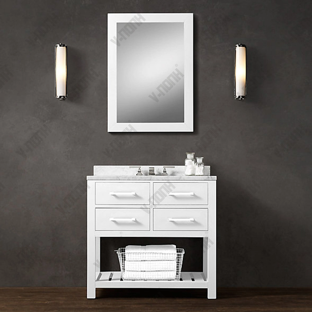 Elegant Modern Small Size White Bathroom Furniture