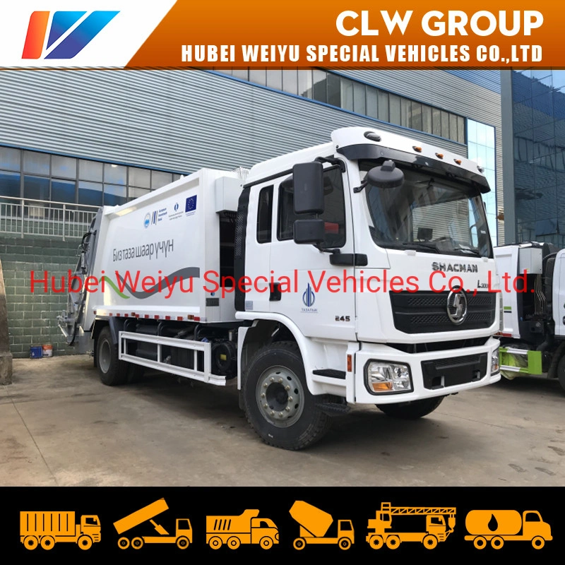 Shacman L3000 4X2 14cbm 10 Tons Hydraulic High Compression Ratio Residential Solid Waste Compressed Garbage Compactor Truck