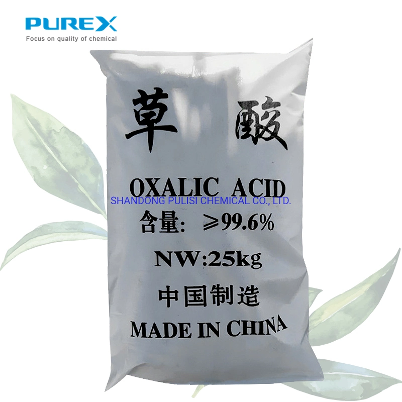 Ácido oxálico Shandong Pulisi Industrial grau 99.6 pó de cristal preço 144-62-7 ácido oxálico ácido etanodióico H2c2o4