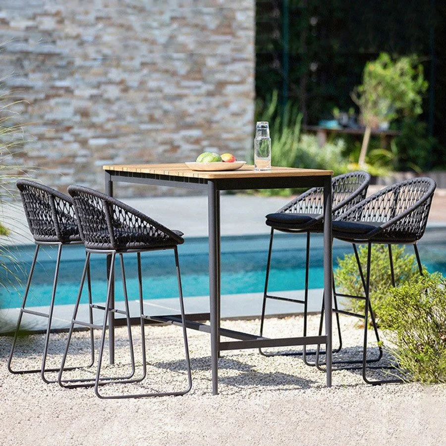 Morden Leisure Aluminum Garden Outdoor Chair Table Patio Furniture Dining Set