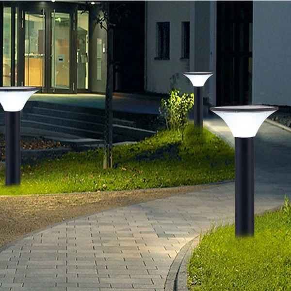 Aluminum Auto on /off Solar Power LED Garden Lawn Lamp