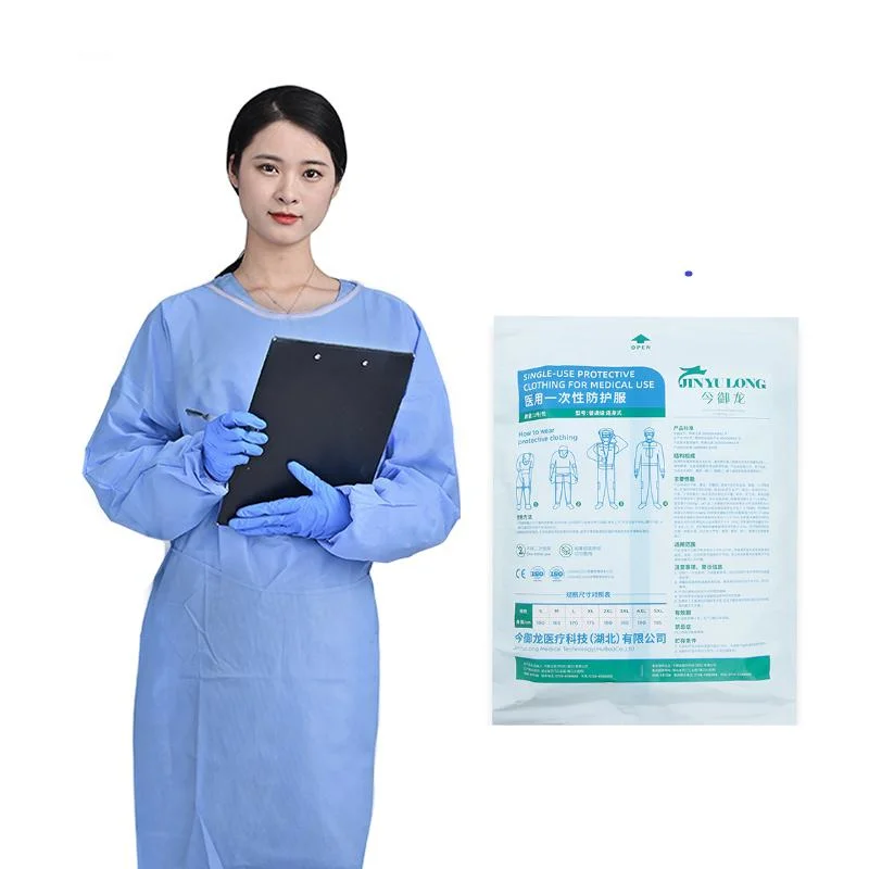 Customizable Level 2 Hospital Gown Costume 40GSM Surgical Gowns Disposable Medical Clothes