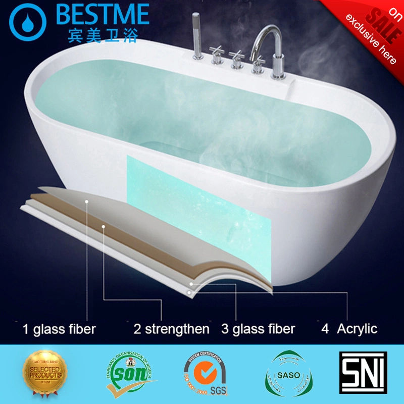 Comfortable Drop-in Drop-in Acrylic Bathtub for Bathroom Supplier (BT-G2002)