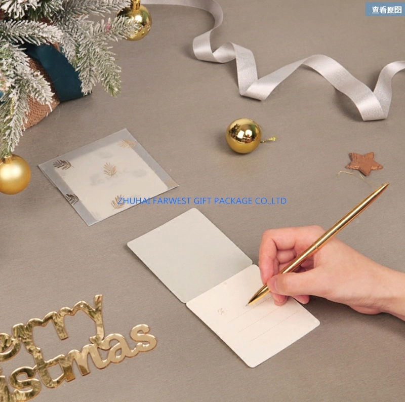 Luxury Printed Greeting Cards with Hot Stamping Logo China Supplier