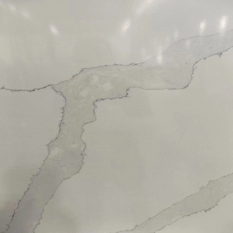 Artificial Calacatta Quartz Stone Tiles and Slabs with Beautiful Veins