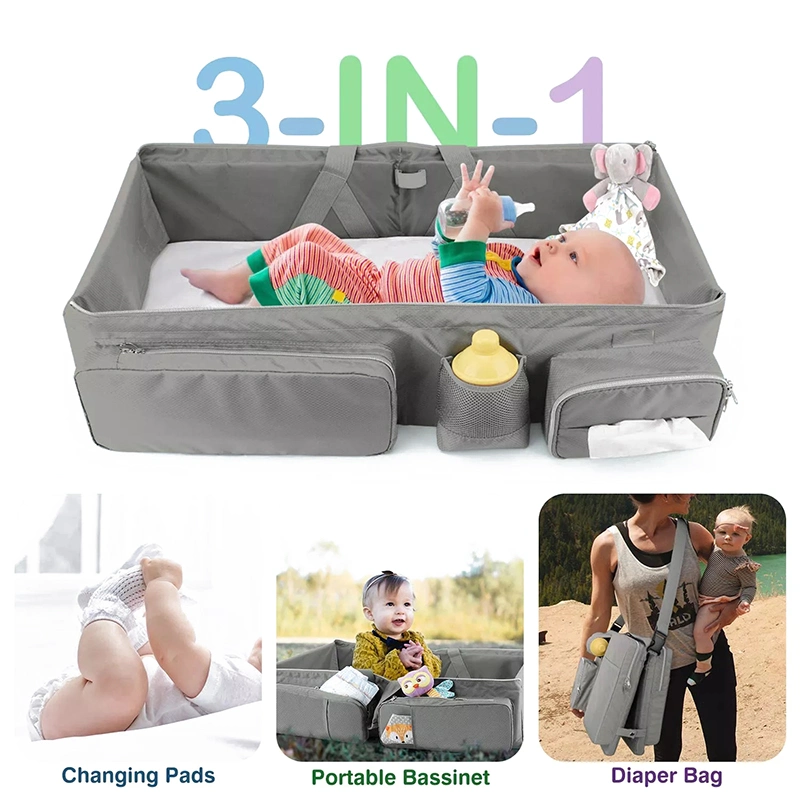 3-in-1 Multifunctional Mother Care Nursing Baby Bed Nest Crib Diaper Bolsas