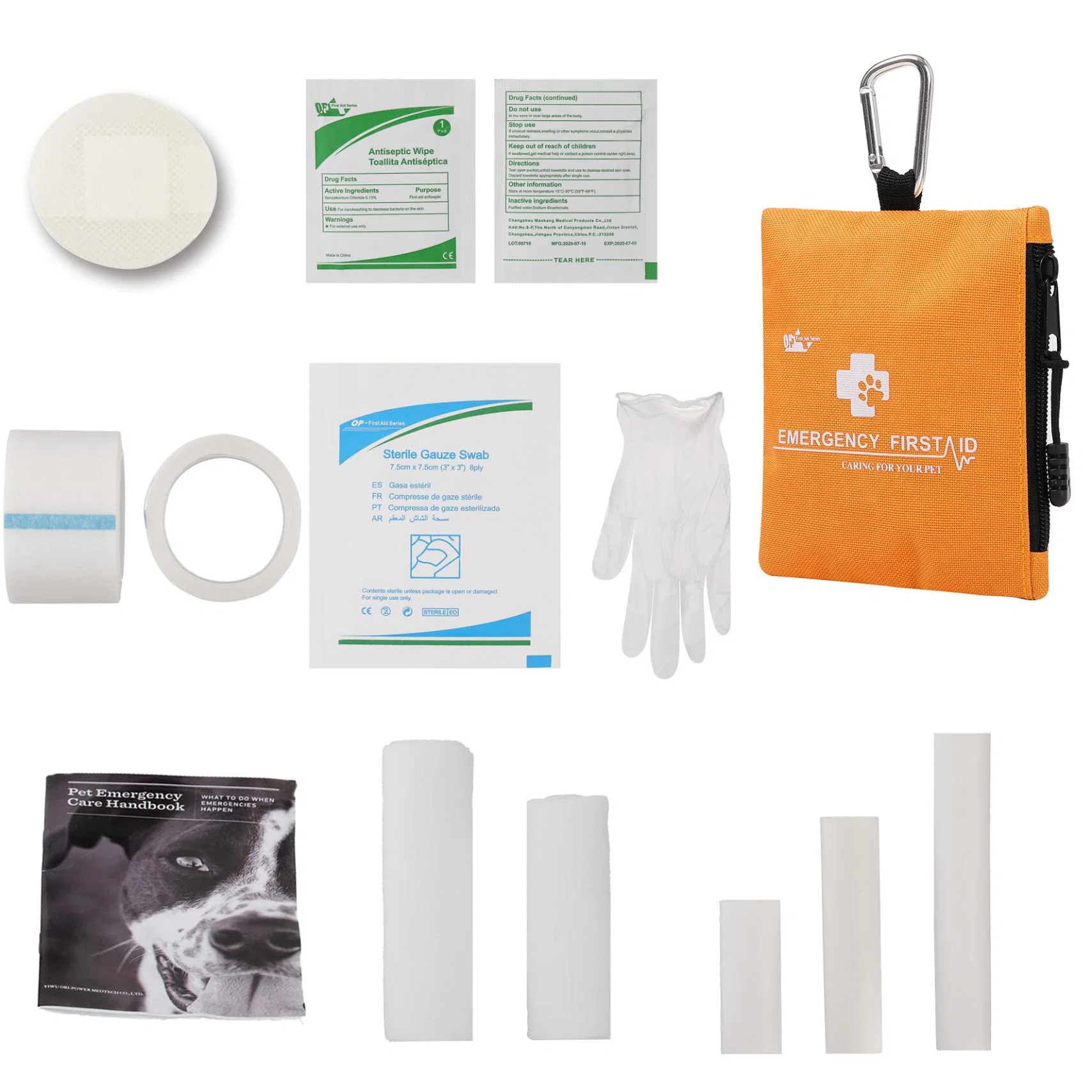 Kit de saco para desastre Brother Medical CE ISO FDA simples de fábrica OEM da caixa de primeiros socorros