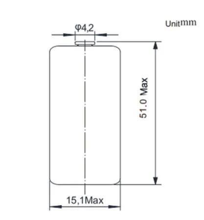 Durable Sunj Hybrid High Pulse Discharge Current EPC Battery Capacitor 1550 3.6V