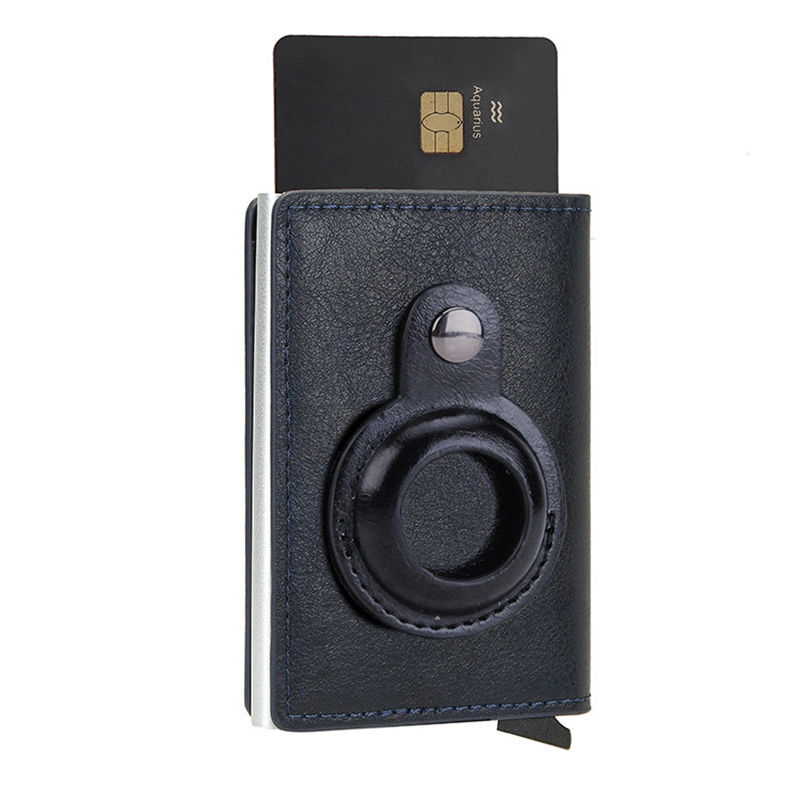 Ea217 Rifd Air Tag Wallet Credit Wallet Customizable Phone Case Minimalist Custom ID Business Slim Wholesale/Supplier Leather Pop up Card Holder