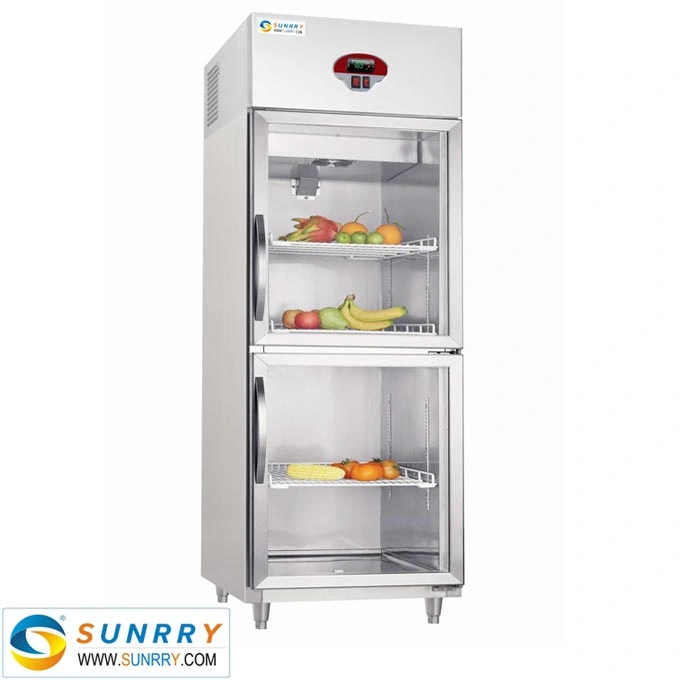 Armário de frigorífico refrigerado com porta de vidro para fruta/Red Bull profissional