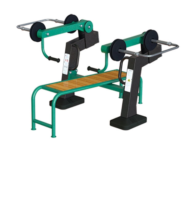 Park Galvanized Steel Outdoor Gym Equipment Fitness Outdoor Rowing Machine