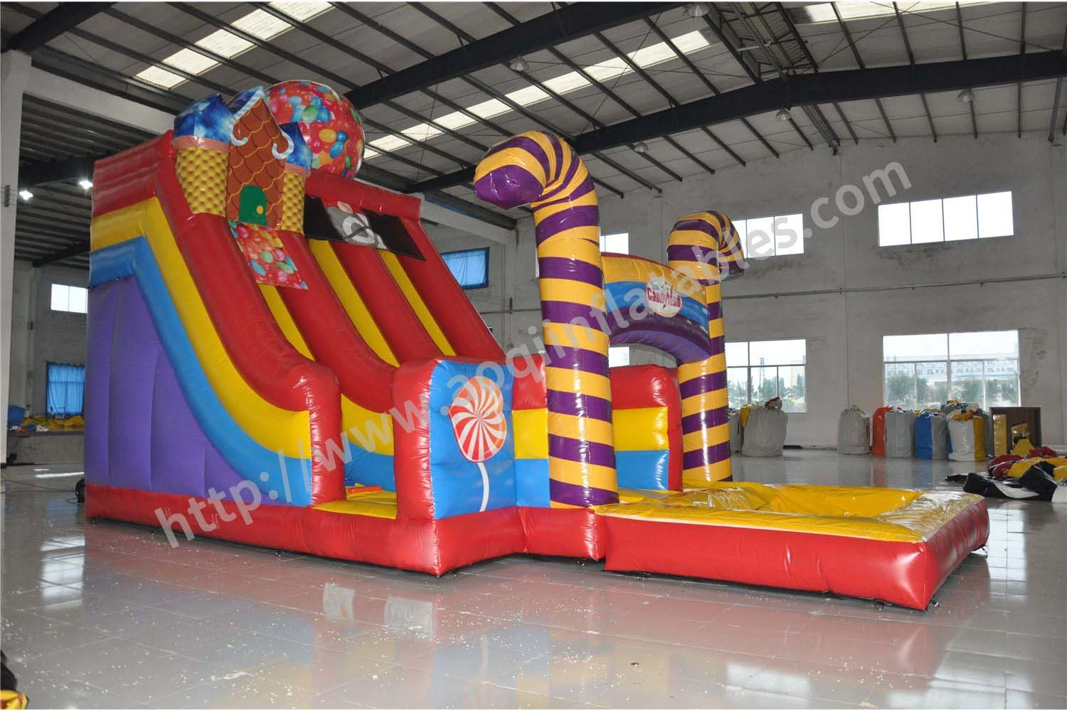 Parque Infantil interior infláveis candi escorrega para as crianças brinquedo (AQ10134)