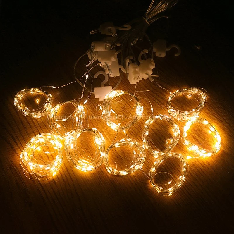 100/200/300 LED 3m Copper Wire Curtain Light LED Fairy String Waterproof