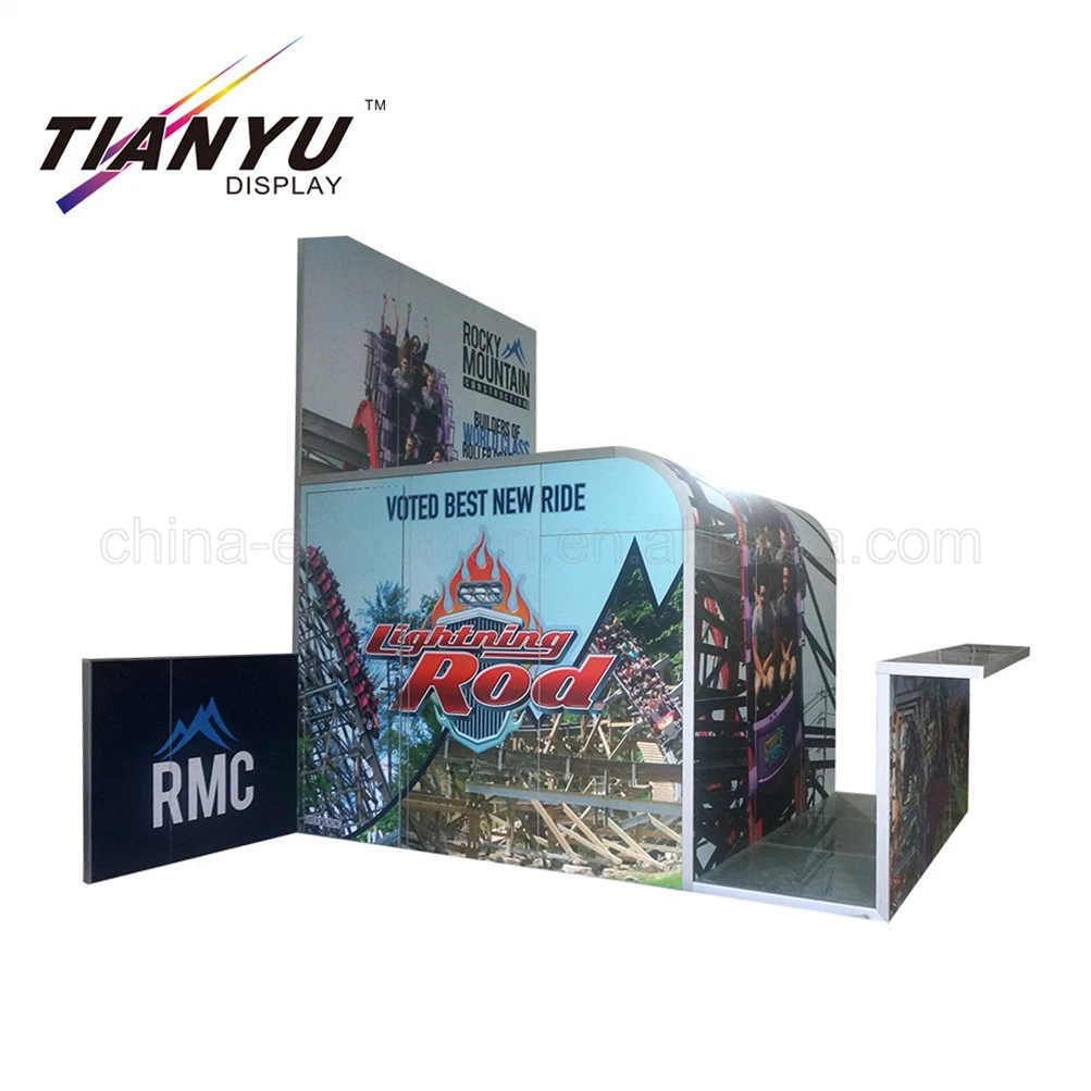 3*3 Aluminum New Fashion Exhibition Display Clothes Trade Show Stand Booth Free Design