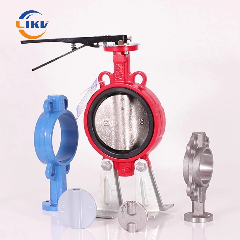 Worm Gear 4 Inch Pancake Wafer Gg25/Ggg50 Cast Iron Butterfly Valve Price List