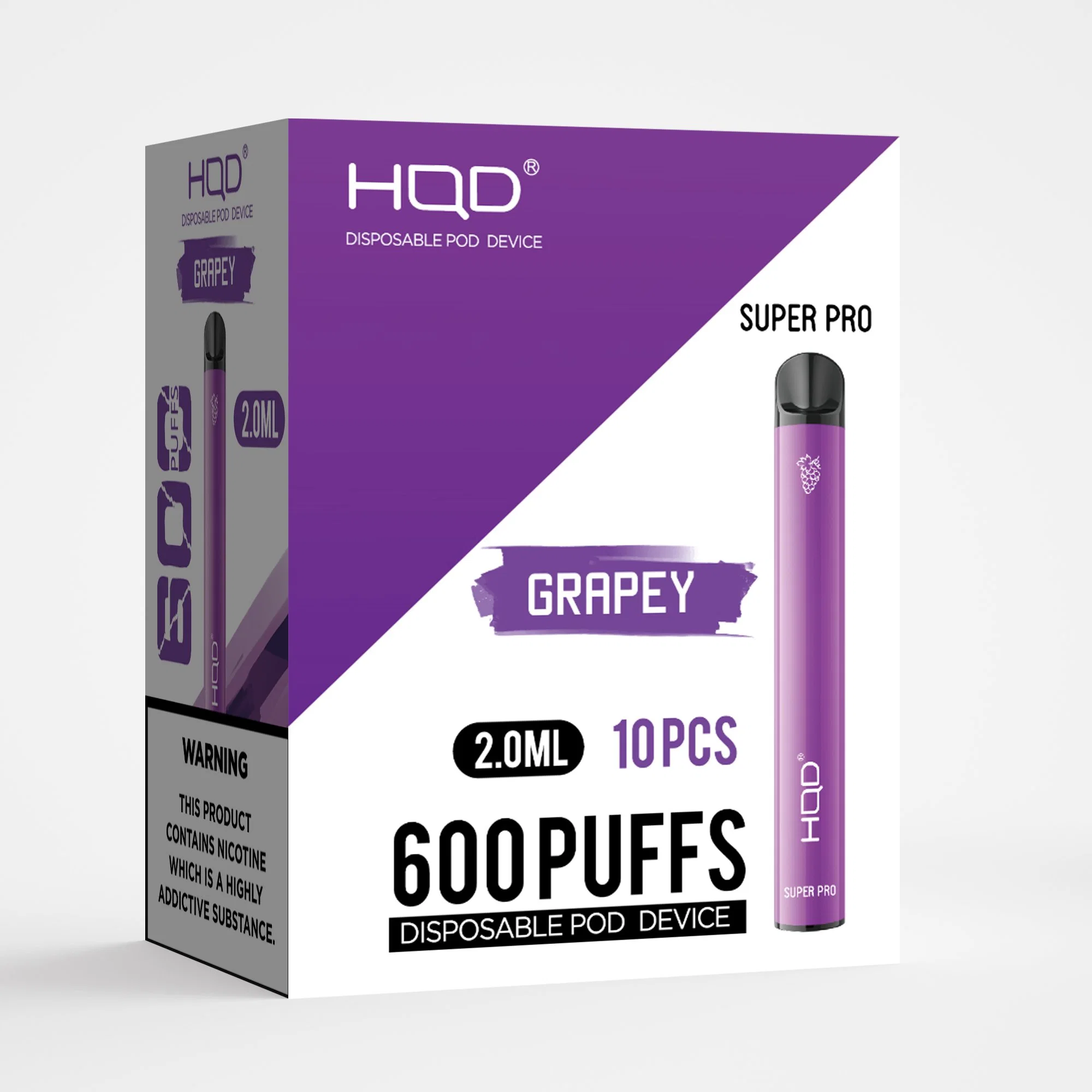 HQD OEM akzeptiert 600puffs Vape Pen Best Price und eJuice Tpd registriert in Europa 1688 Puff