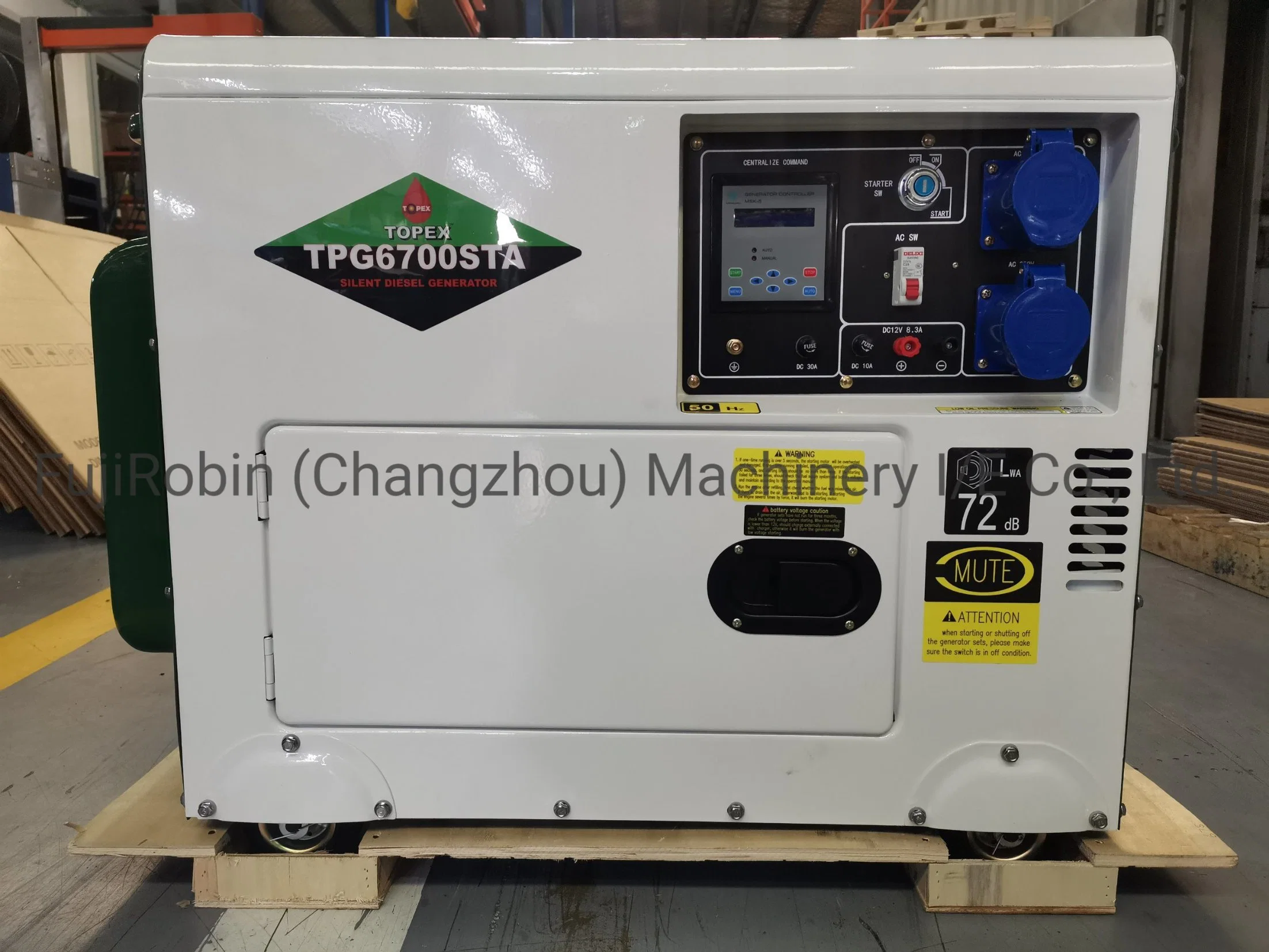 Soundproof Silent 5kw Diesel Generator Pr6700tn