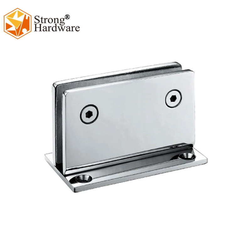 Straight Edge 90 Degree Glass Door Fitting Glass Clamp