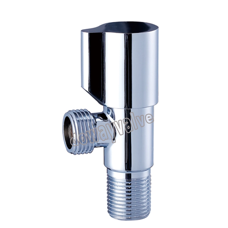 Polish and Chrome Plated Zinc Alloy Handle Brass Angle Valve