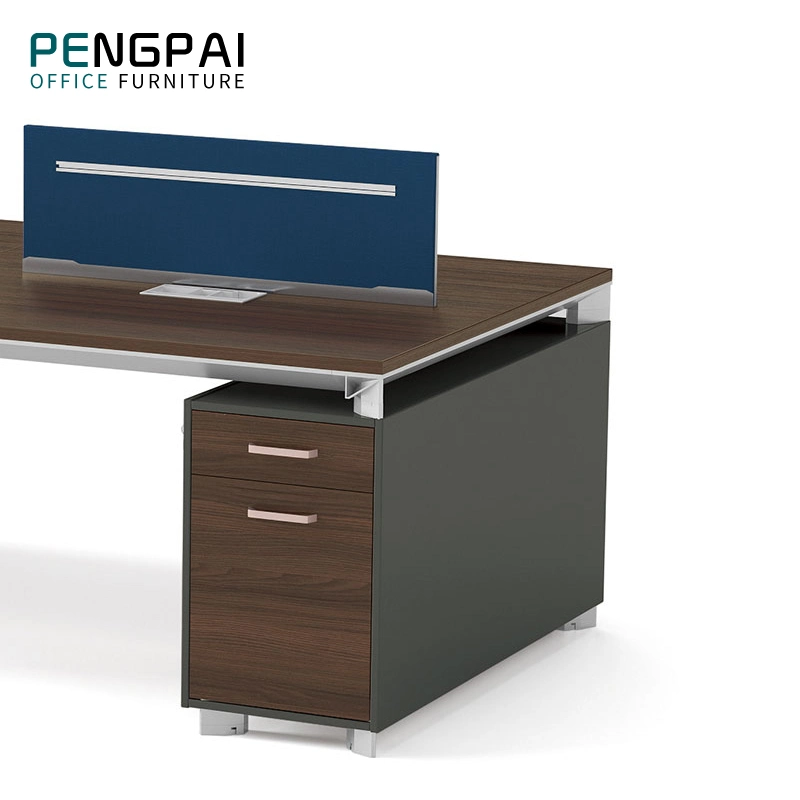 Nuevo diseño elegante mobiliario de oficina de personal de Call Center Workstation 4 persona escritorios y estaciones de trabajo