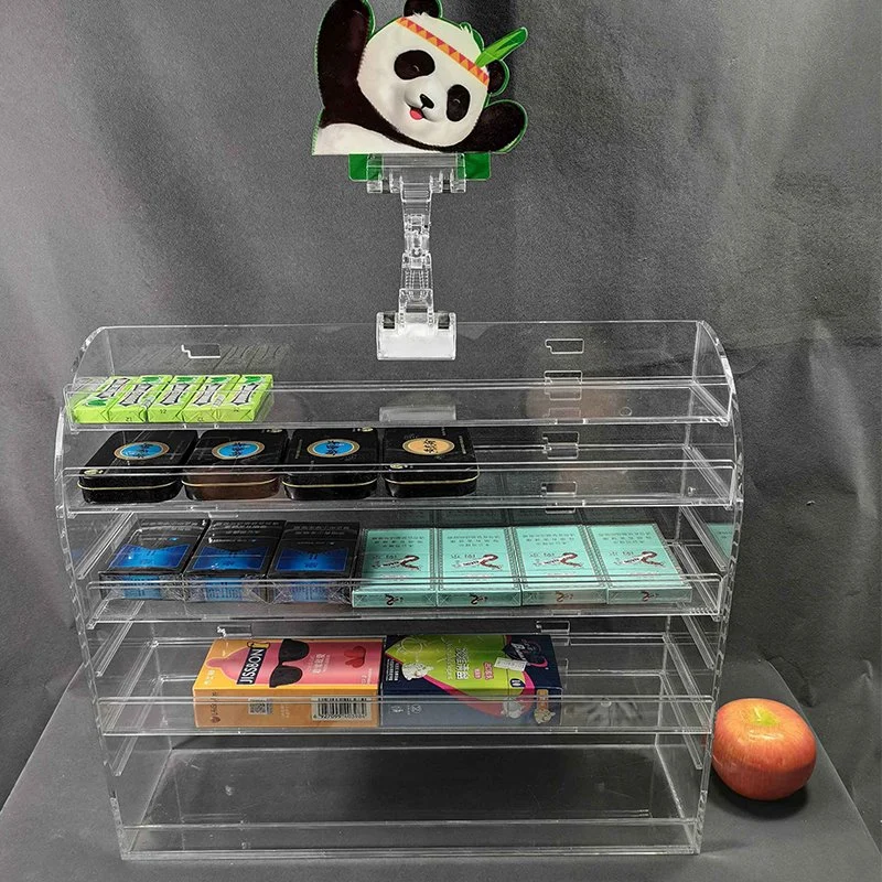 Acrylic Condom Poker Display Stand for Supermarket Counter