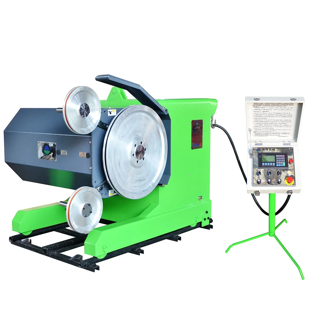 Single Wire Diamond Wire Saw Machine with Pmsm for Cutting Granite