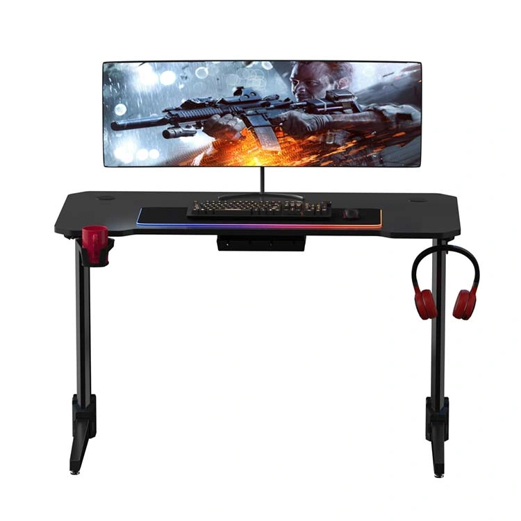 New Design Metal Frame K Shape Gameing Desk E-Sport Gaming Table Desk