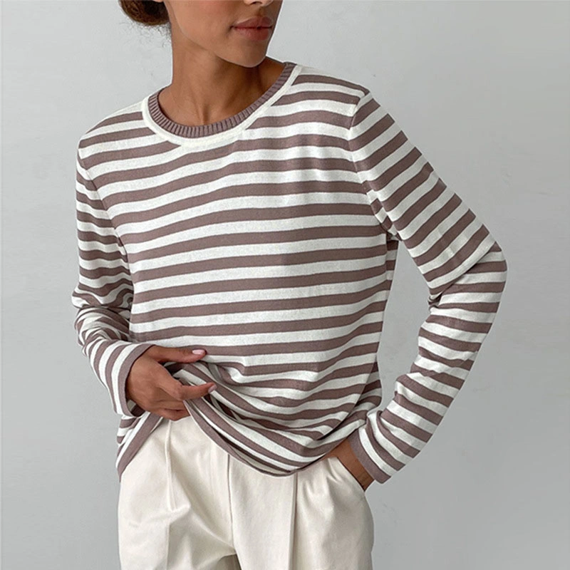 Camiseta 2023 New Cotton Long Sleeve para mujer Algodón para mujeres