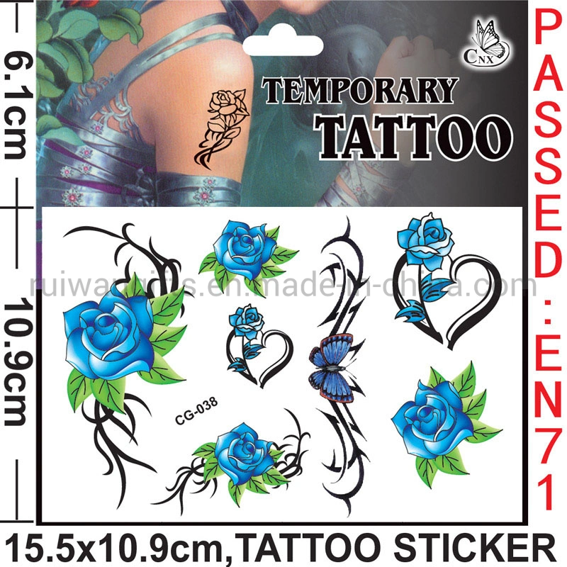 Fashional Waterproof Temporary Tattoo Sticker Body Art (cg067)