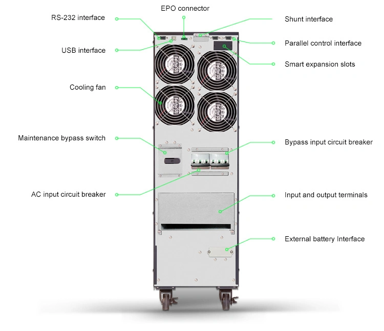 3 Phase High Frequency Online UPS Power 10kVA - 80kVA with CE Certificate