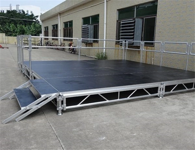 Stage Lighting Event Truss Rentals Trussing 1.22m Aluminium Stage Portable Stage Platform for Concert