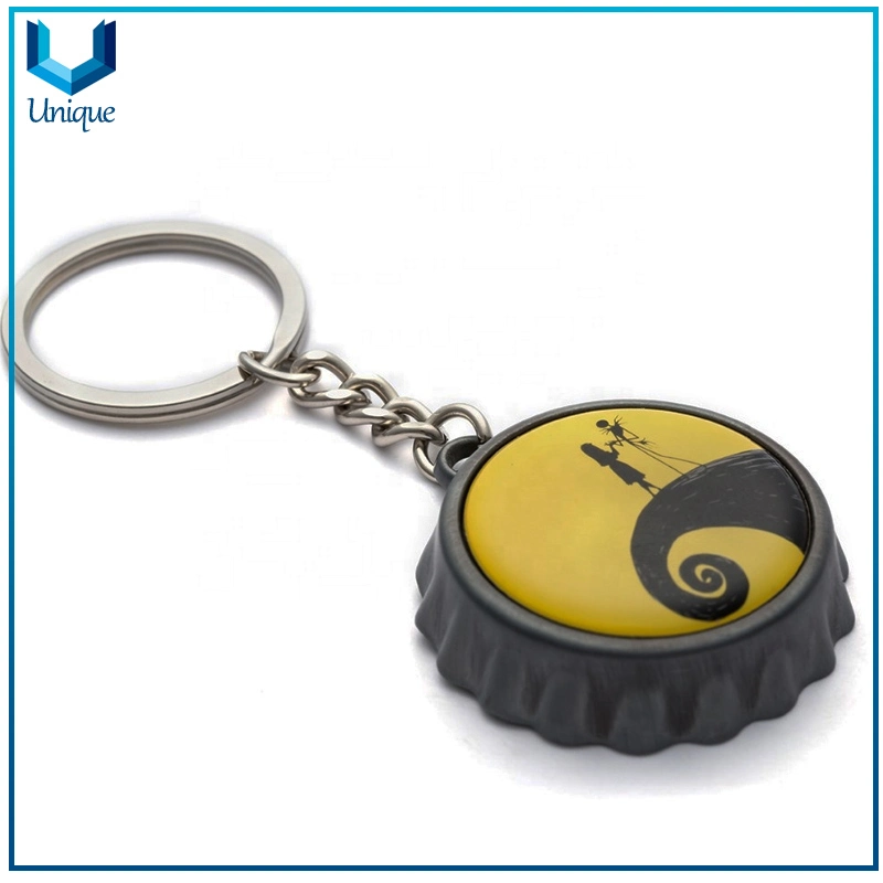 Custom Made Round Bottle Cap Shape Metal Bottle Opener, Fashion Beer Bottle Opener for Promotional Gifts