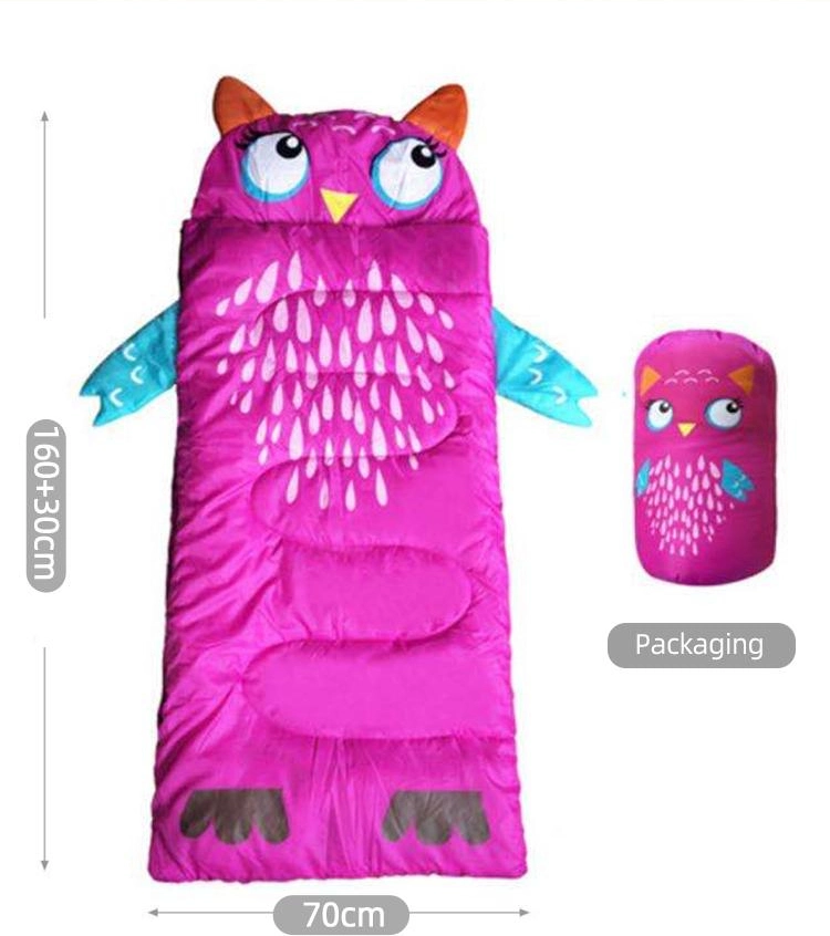 Outdoor Camping Equipment Waterproof Indoor and Outdoor Ultra Light Cartoon Polyester Kids Sleeping Bag