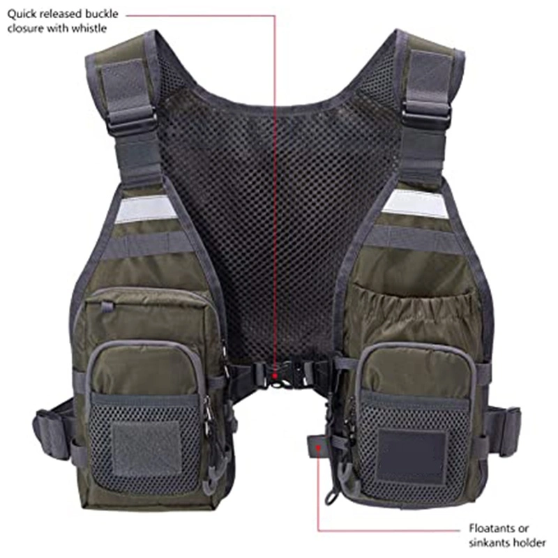 Ultra Lightweight Fly Fishing Utility Vest for Men and Women Portable Chest Pack One Size Fits Most