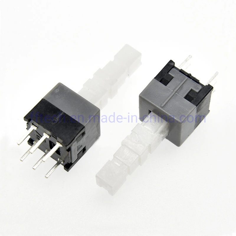 Hot Selling 8.5*8.5 Long Actuator Push Switch Self Locking Latching Micro Push Switch