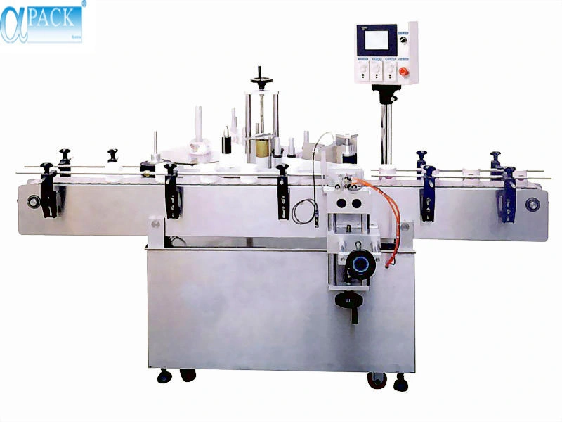 Punto fijo de la Ronda completamente automático de la botella de agua mineral adhesivo cosméticos/Lavado/Enjuague de embotellado de limitación de llenado/Etiqueta embalaje/envase etiquetado Máquina (ALB-510)