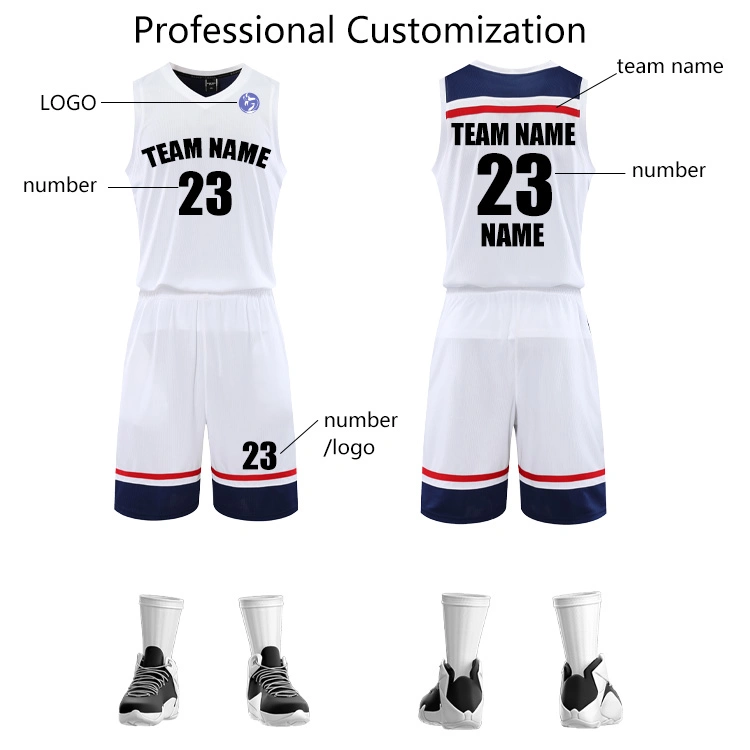 Nueva Jersey de baloncesto de gimnasio al por mayor logotipo personalizado Básquetbol cosido Camiseta Uniform Camiseta deportiva barata para hombre